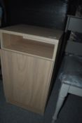 *Bedside Cabinet with Single Door and Shelf 12.5”x14” x 26” tall