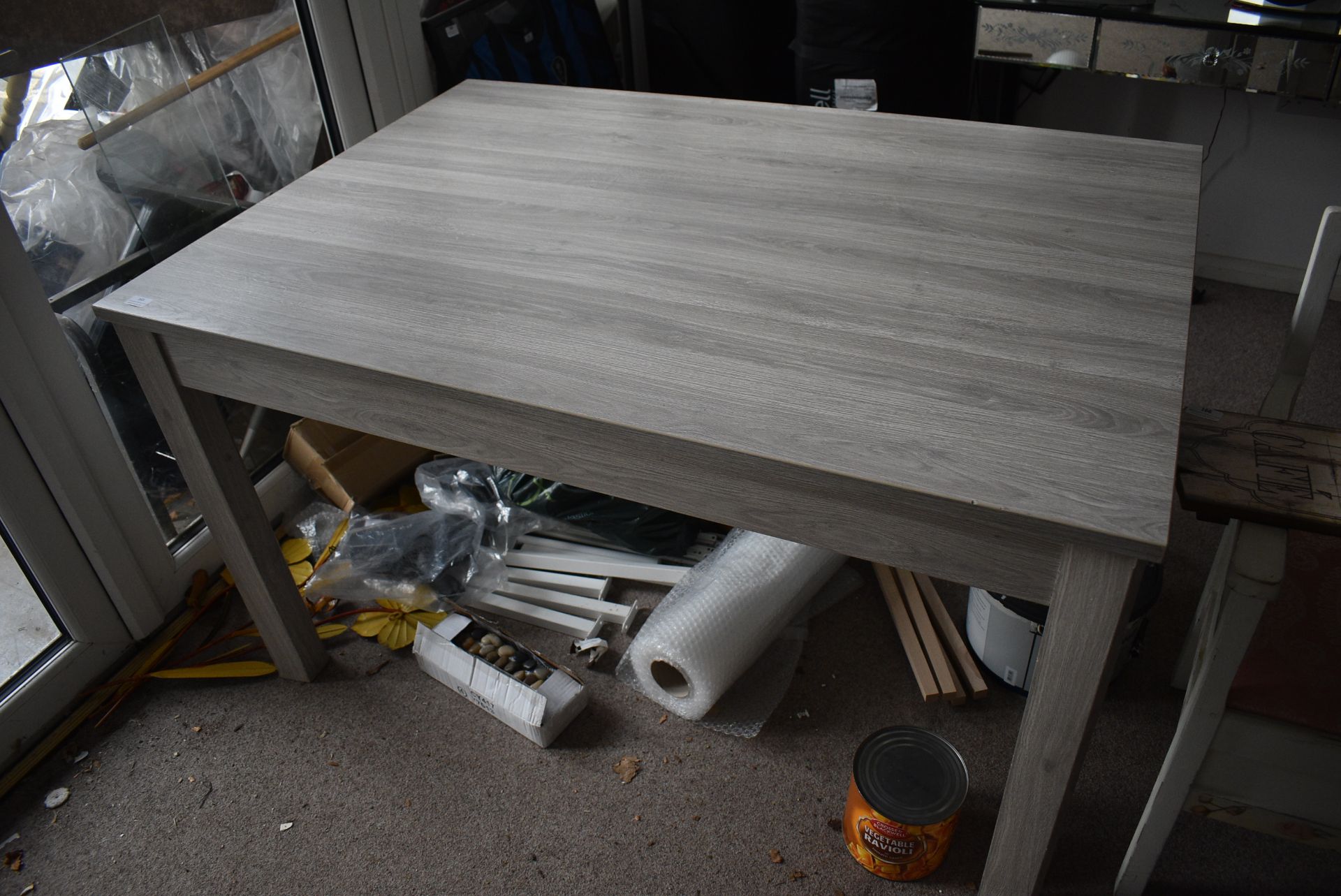 *Grey Ash Effect Table 90x130cm x 76cm tall