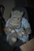 *Silentnight Hippo Soft Toy, and Two Small Blue Bears