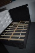 *Mulberry Velour Double Bed with Headboard