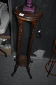 *Mahogany Effect Plant Stand ~40” tall x 10”