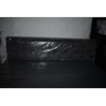 *Super King Bed Base with Drawers plus Super King Buttoned Headboard in Dark Grey Velour