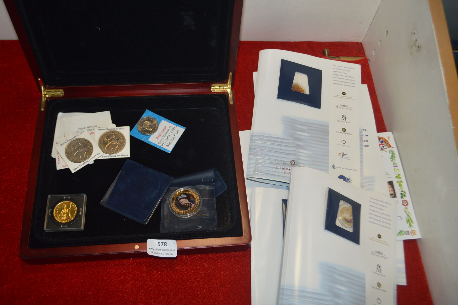 London Mint Collectors Coins with Case