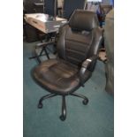 *Black Gas-Lift Swivel Chair