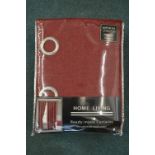 *Home Living Eyelet Curtains in Red 132" x 72" dro