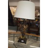 Ornate Bronze Effect Table Lamp