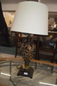 Ornate Bronze Effect Table Lamp