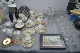 Pottery, Glassware, Decorative Items Including Coa