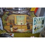 *Wine Bar Wall Plaque and a Reproduction Bisto Sig