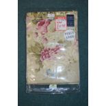 *Floral Pencil Pleat Curtains 46" x 72" drop