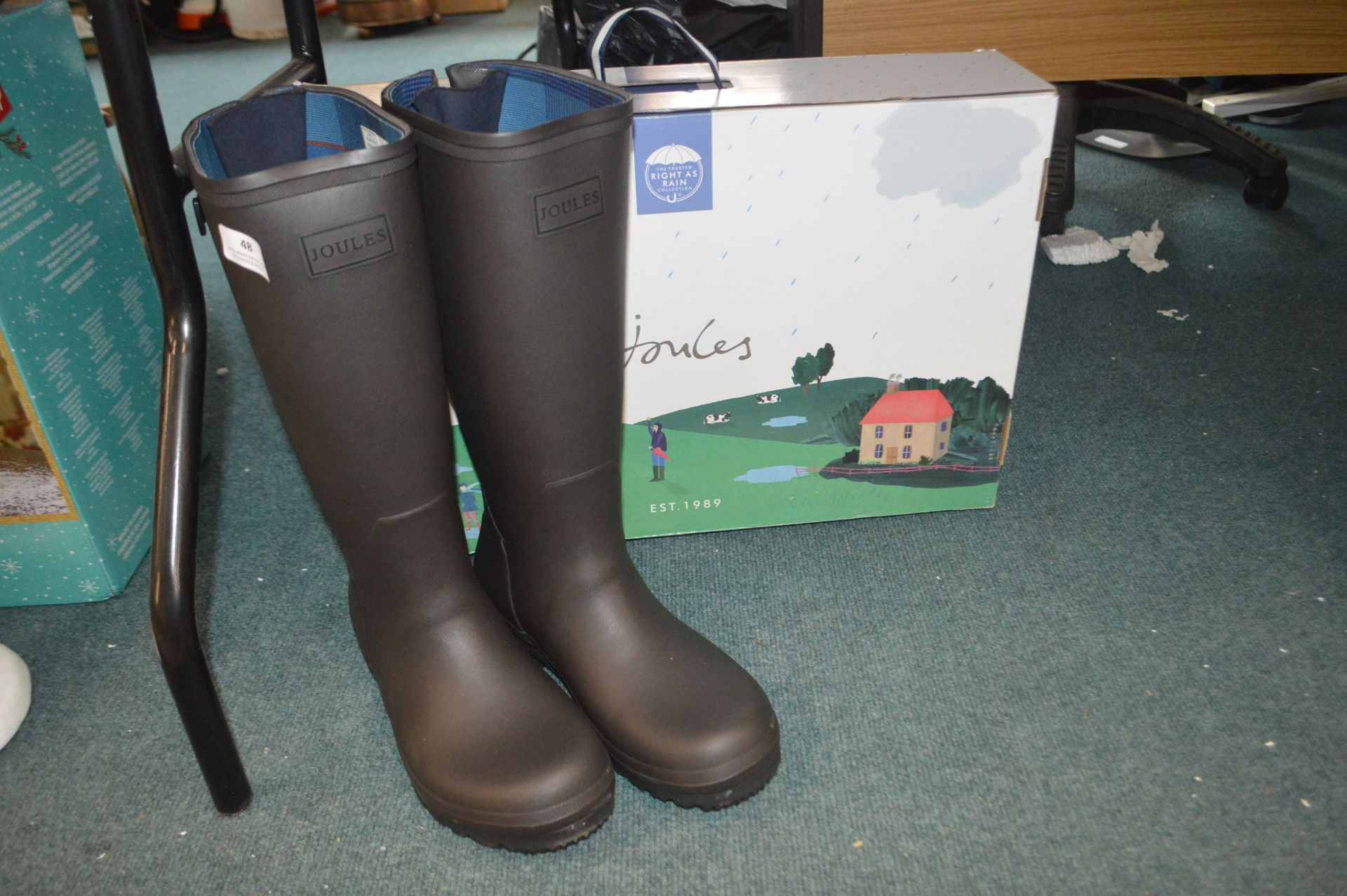 Joules Tall Wellington Boots with Neoprene Lining Size: 11