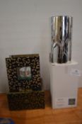 Leonardo Candle Holder, plus Hestia Glass Flower Design Tube