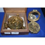 Brass Compass by Sonnenuhr with Presentation Case,