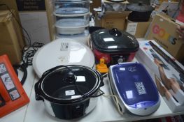 Slow Cookers, Food Steamers, Grilling Machine, etc