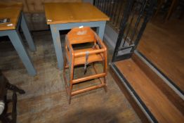 *Hardwood Child’s Highchair