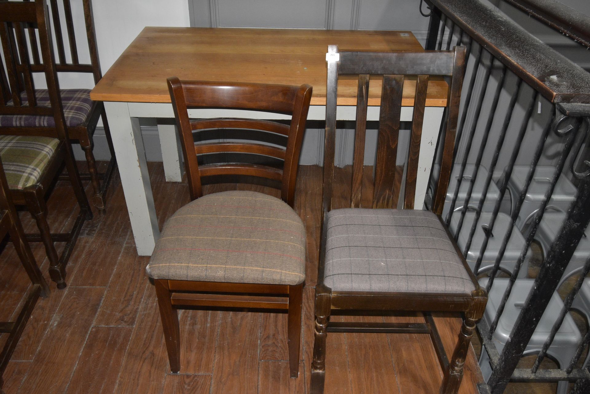 *Pair of Hardwood Framed Dining Chairs