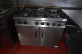*Moorwood Vulcan Commercial Gas Six Burner Cooker over Oven
