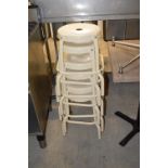 Six Cream Stools