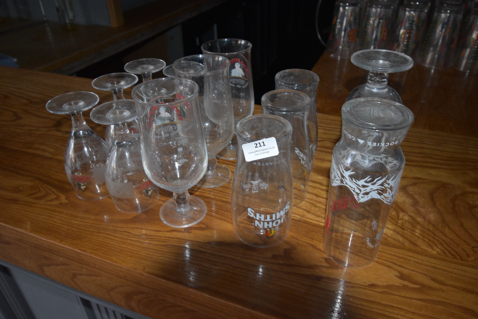 *Assorted Branded Glassware
