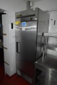 *True Stainless Steel Single Door Upright Refrigerator
