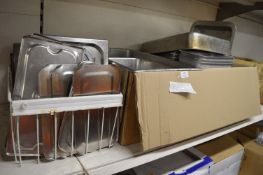 Assorted Bain Marie Inserts and Some Lids