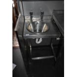 *Stainless Steel Freestanding Handwash Basin