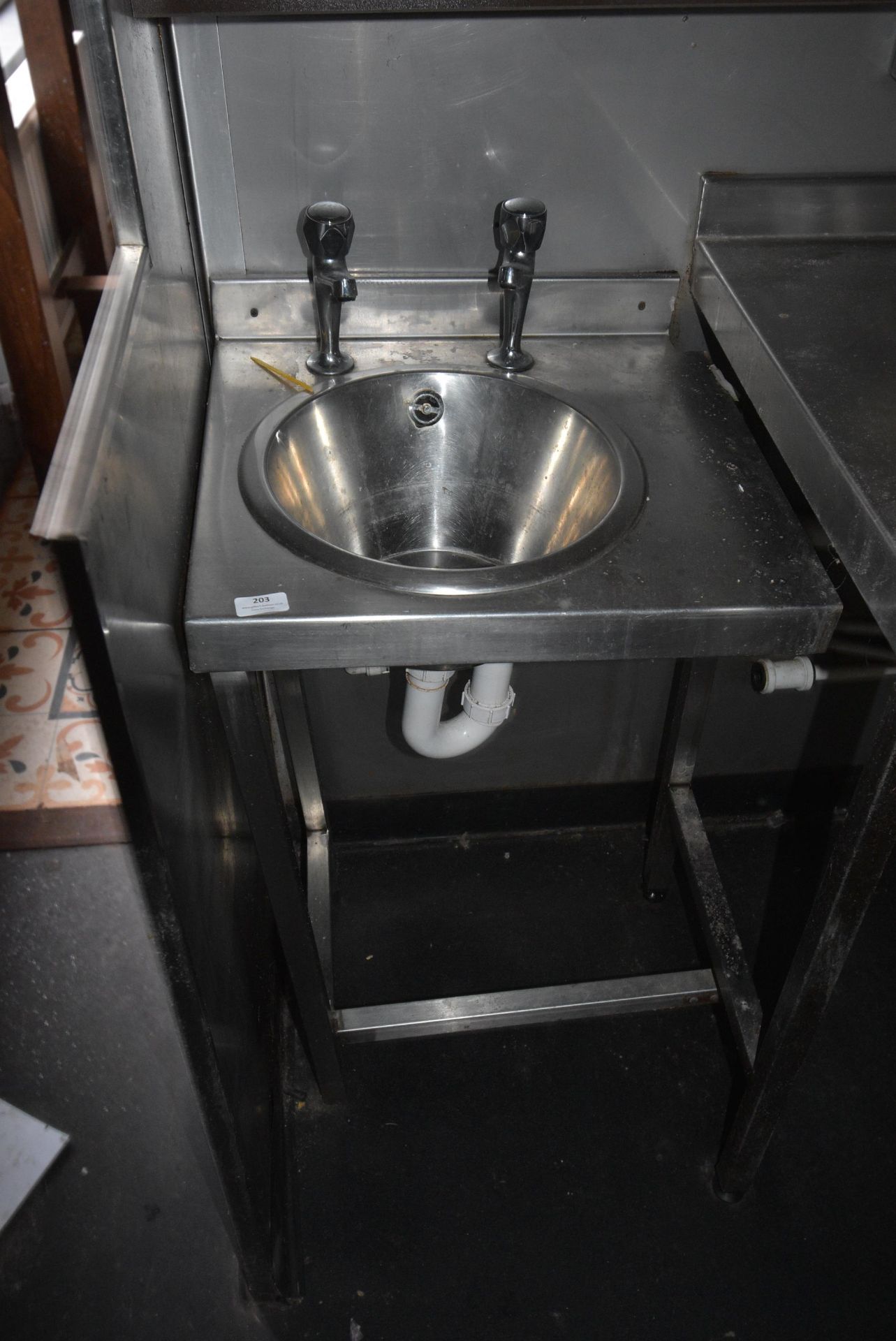 *Stainless Steel Freestanding Handwash Basin