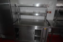 *Stainless Steel Hot Cupboard with Heated Shelves Over 120x70cm