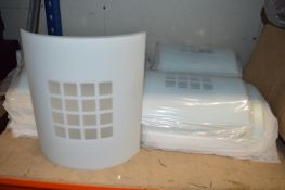 Large Quantity of Glass Wall Light Cases
