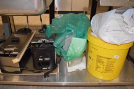 Mixed Lot Including Two Electric Fryers, Takeaway Bags, etc.
