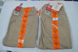 2x Levi's Boy's Trousers Size: 12 years
