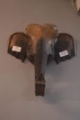 *Carved Wooden Elephant Wall Decoration