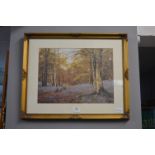 *Gilt Framed Woodland Print