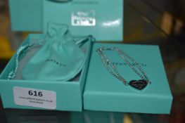 Tiffany Style Silver Heart Bracelet