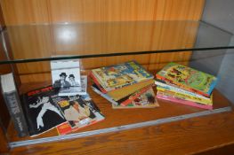 Vintage Children's Annuals plus Laurel & Hardy Ite