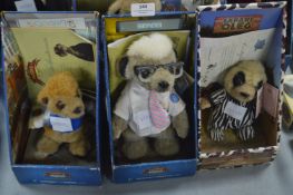 Three Meerkat Soft Toys