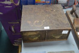 Vintage Two Drawer Filing Chest