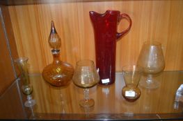 Vintage Coloured Glassware