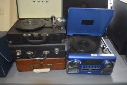 Four Portable Record Player