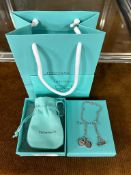 Tiffany Style Silver Pendant Necklace