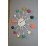 Multicoloured Wall Clock