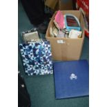 Christmas Gift Bags, Aynsley Plate, and Decorative