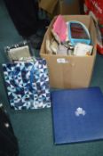 Christmas Gift Bags, Aynsley Plate, and Decorative