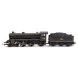 A Bachmann Branchline OO gauge Thompson Class B1 locomotive, 61180, BR lined black (weathered), 4-6-