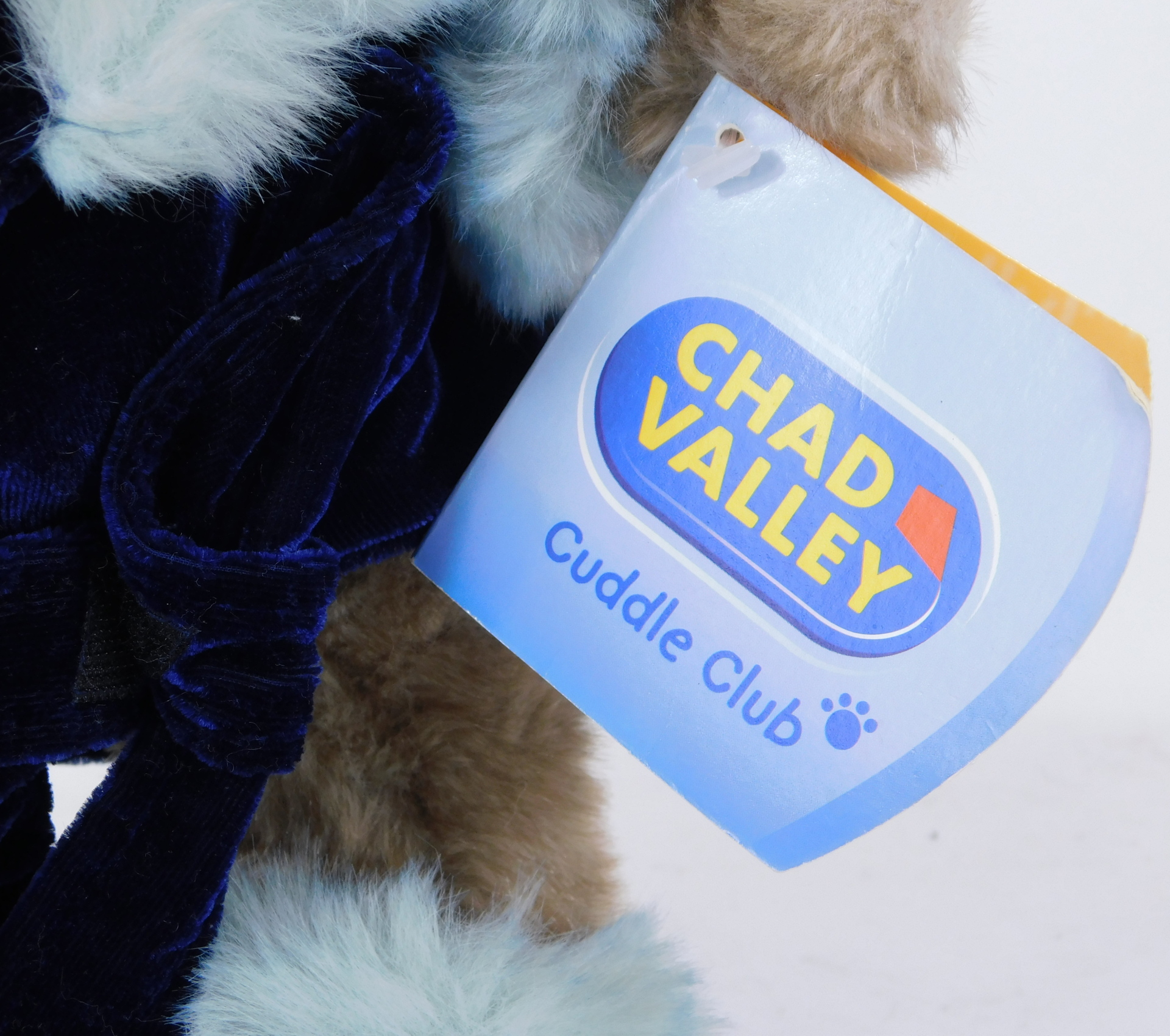 A Chad Valley Puddle Club Teddy bear, on stand, 36cm high. - Image 2 of 2