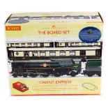 A Hornby OO gauge Venice Simplon Orient Express, containing a BR4-6-2 "United States Line" Merchant