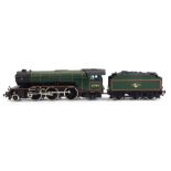 A Bachmann Branchline OO gauge Gresley V2 locomotive, 60964, Durham Light Infantry, BR lined green,