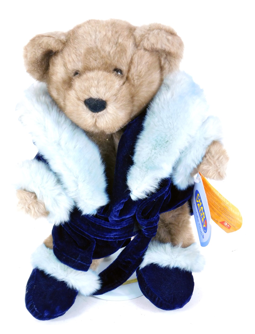 A Chad Valley Puddle Club Teddy bear, on stand, 36cm high.