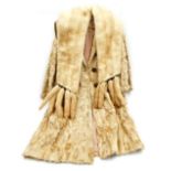A St Laurent of Paris full length fox fur coat, for Griffin & Spalding Ltd of Nottingham, together w