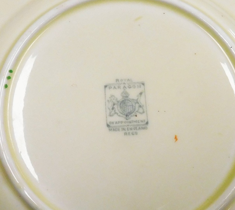 A mid century Paragon porcelain part tea service, decorated with meadow flowers, printed mark, compr - Image 3 of 3